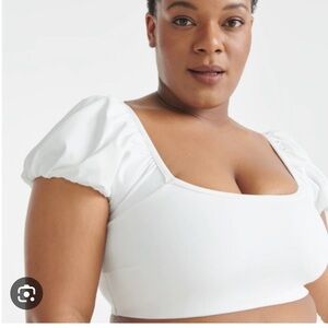 2 for $48 Knix Puff Sleeve Swim Top